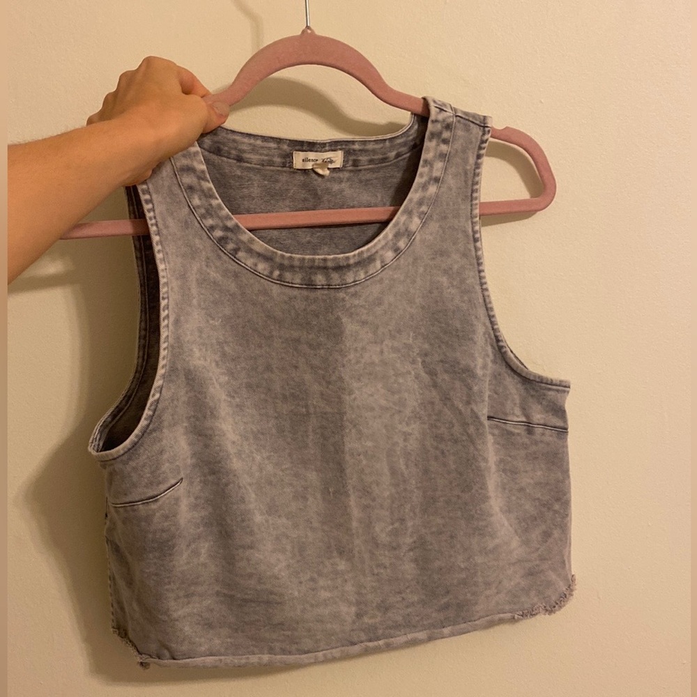 Crop top jean material